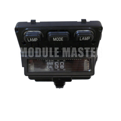 Mercury Grand Marquis Overhead Compass with Lamp, Mode, and Lamp buttons and a small LCD screen.