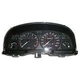Mercury Mystique Instrument Cluster with four gauges including speedometer and analog odometer, and various indicator lights around the unit. 